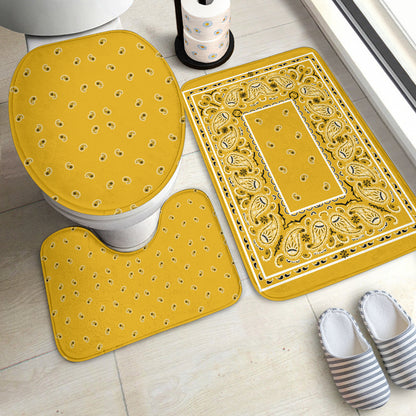 Bathroom Set - Gold Bandana 3 Pieces