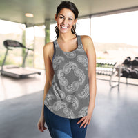 Women's Racerback Tank - Swirl Gray