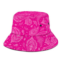 Pink Paisley Bandana Bucket Hat
