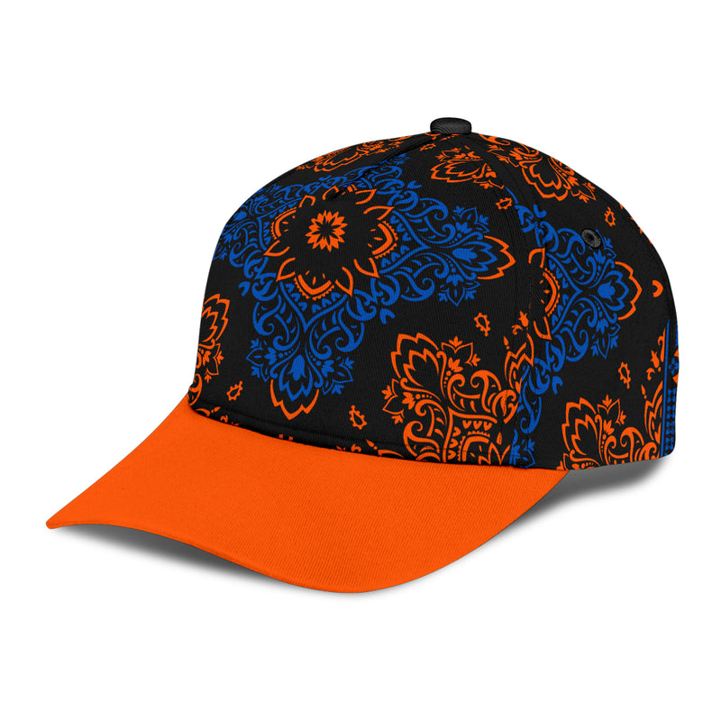 Classic Cap 3 Black Orange Cobalt Orange Bill