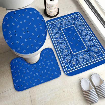 Bathroom Set - OG Blue Bandana 3 Pieces