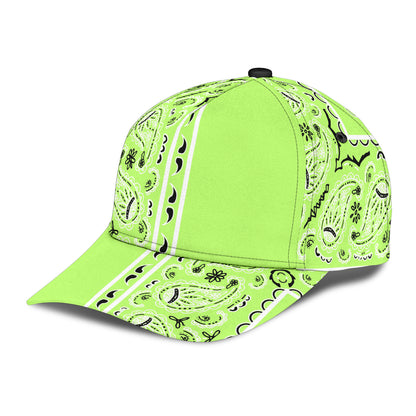 Classic Cap - Lime Bandana Style