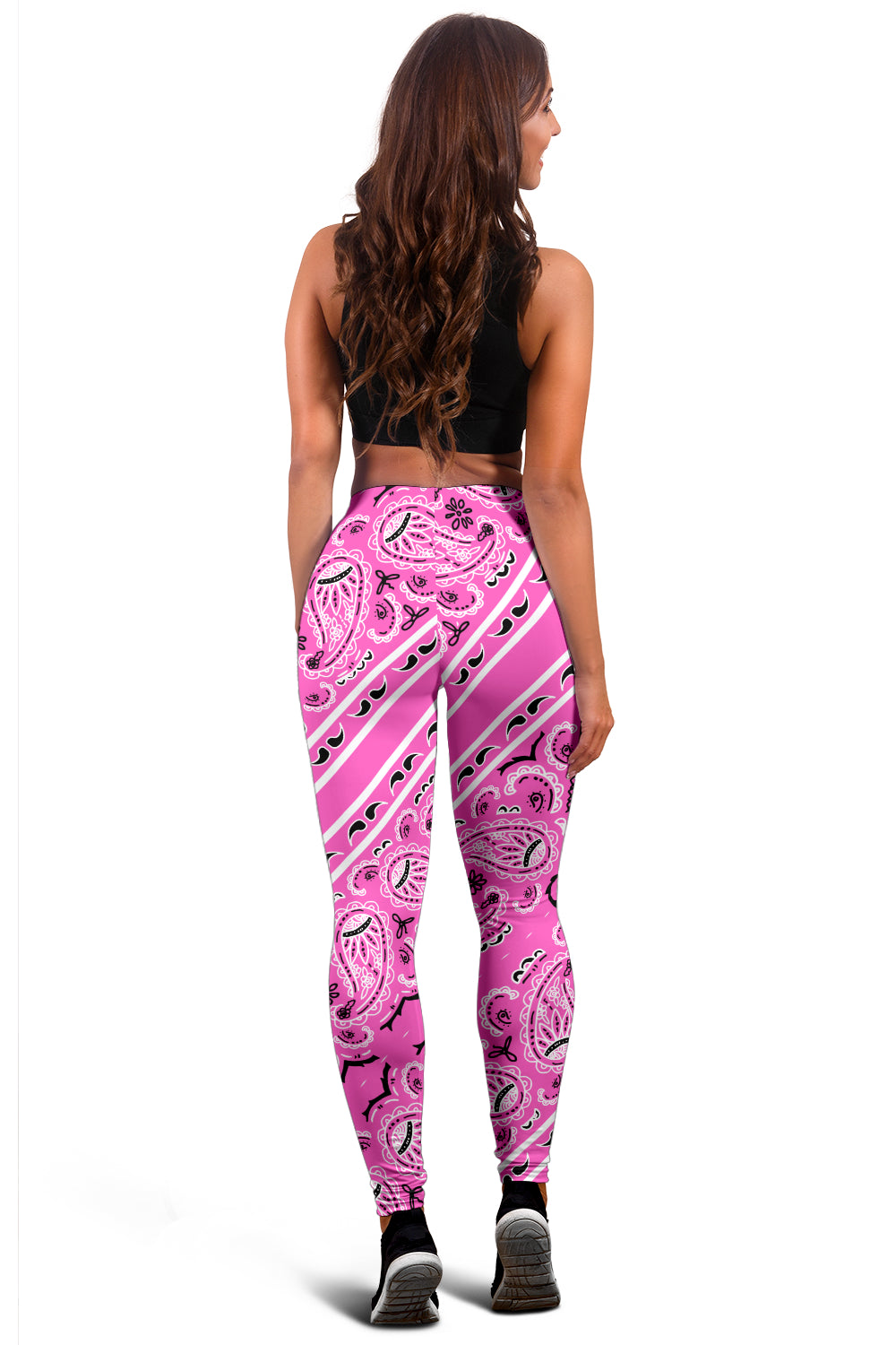 Women's Leggings - Pink Total Bandana