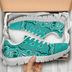 Low Top Sneaker - Sea Foam Green on White