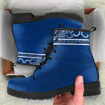 Bandana Navy Leather Bandana Boot