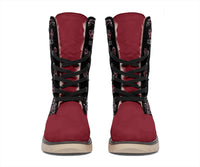 Women's Winter Boots - B3 Black & Maroon