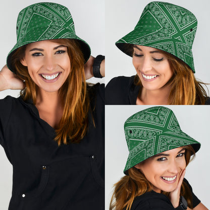 Classic Green Bandana Bucket Hat