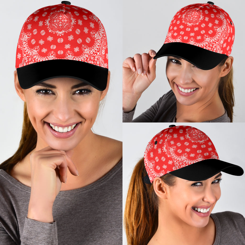 Classic Cap - 2-  Red and White