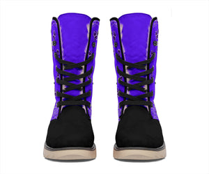 Women's Winter Boots - Purple and Black