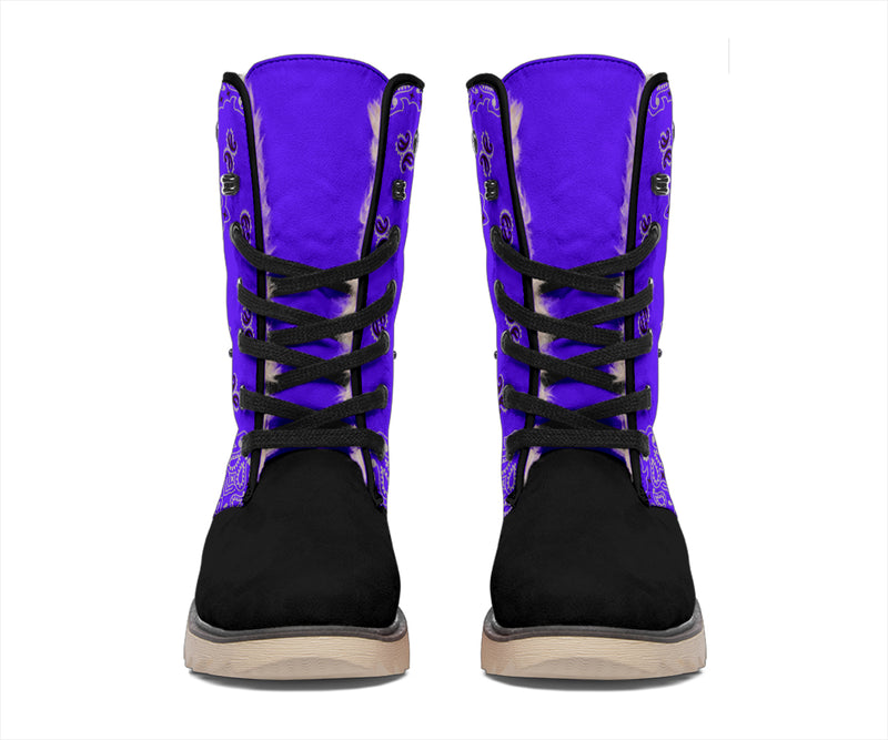 Women's Winter Boots - Purple and Black