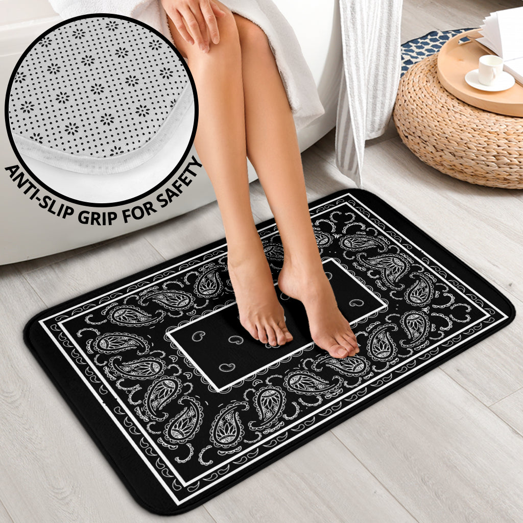 Bathroom Set - OG Black Bandana 3 Pieces
