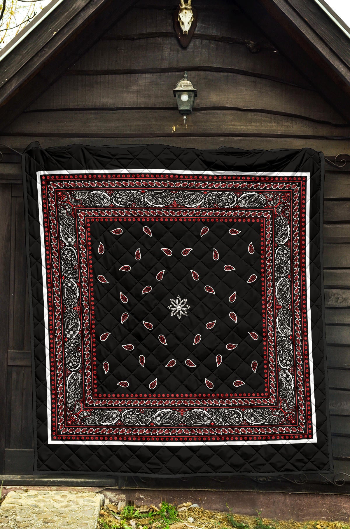 Quilt 4 Red Black Bandana Quilt