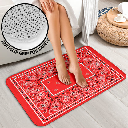 Bathroom Set - OG Red Bandana 3 Pieces