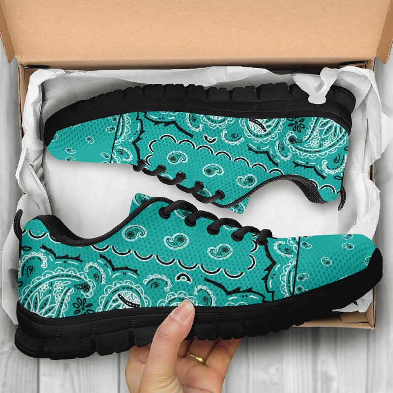 LowTop Sneaker - Sea Green on Black