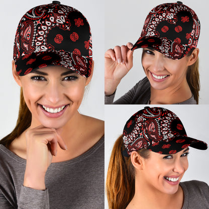 Classic Cap - 2-  Red and White