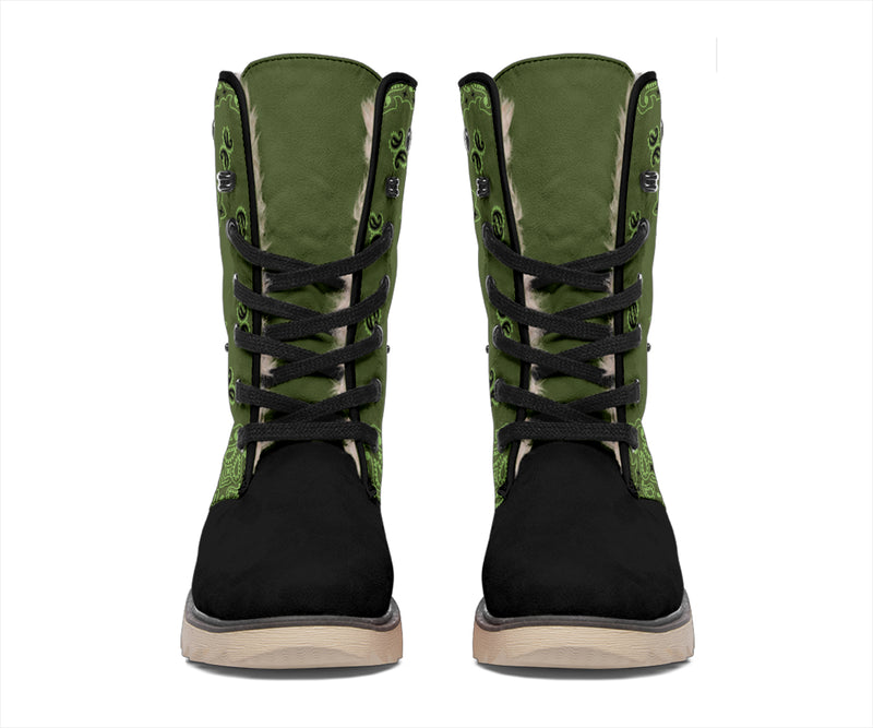 Women's Winter Boots - B3 Army Green & Black