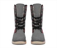 Women's Winter Boots - B3 Gray And Red