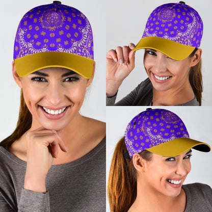 Classic Cap 2 - Gold on Violet Gold Bill