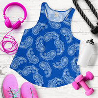 Women's Racerback Tank - Swirl Cobalt