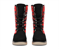 Women's Winter Boots - Red Paisley