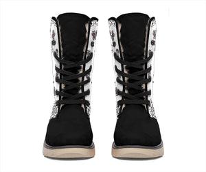 Women's Winter Boots - B3 Black and White