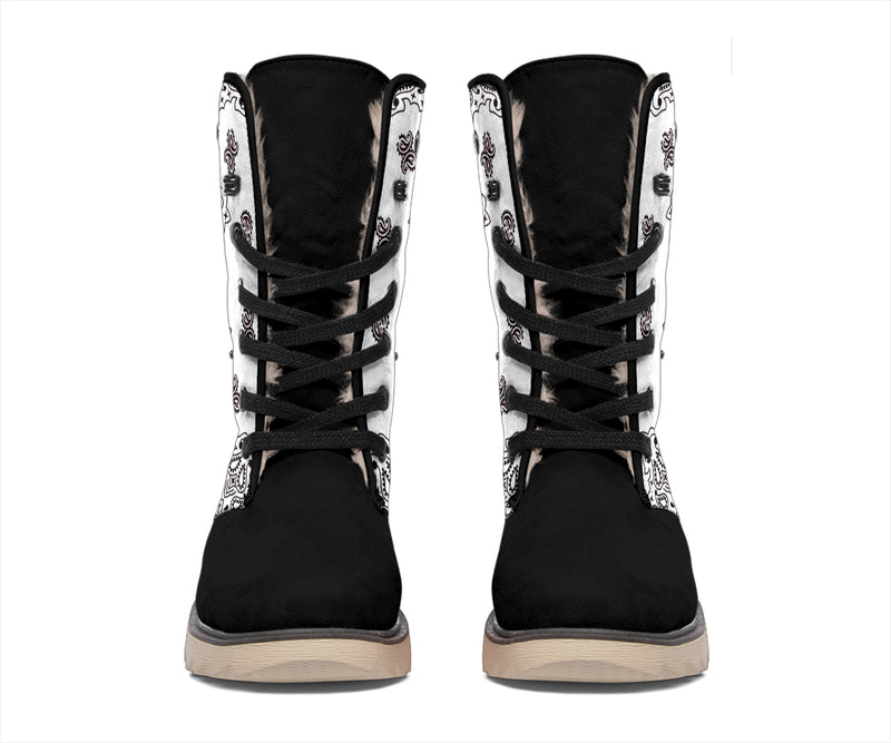 Women's Winter Boots - B3 Black and White