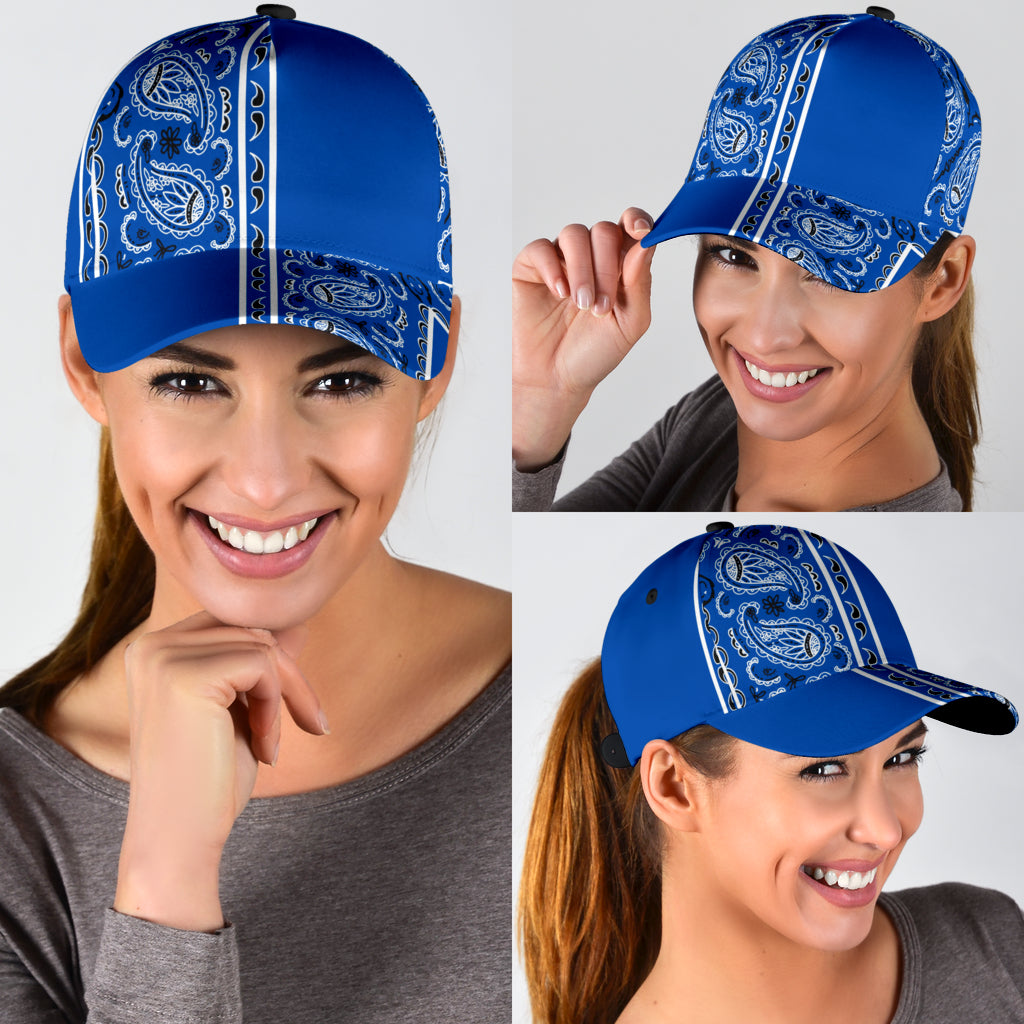 Classic Cap - Blue Bandana Style