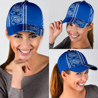 Classic Cap - Blue Bandana Style