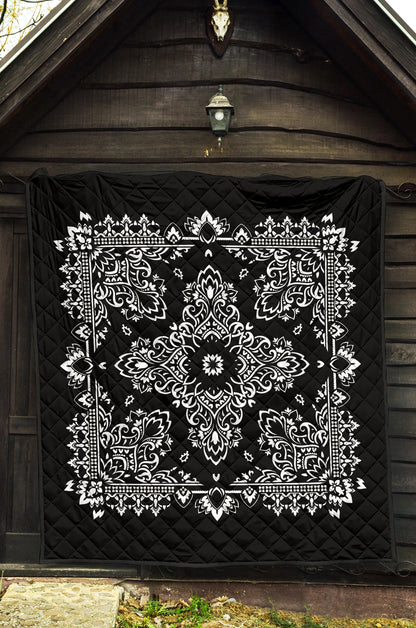 Quilt 3 Black and White Bandana Quilt