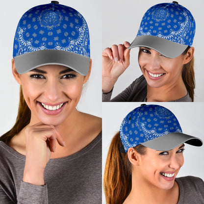 Classic Cap 2 - Gray on Blue Gray Bill