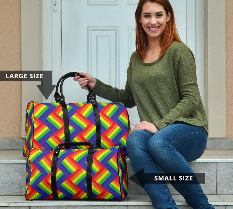 Rainbow Zig Zag Bag Travel Bag