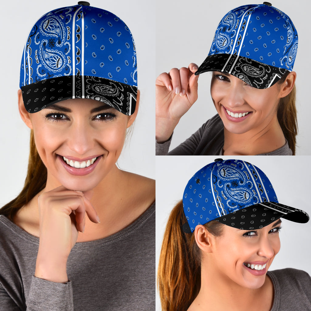 Classic Cap - Dk Blue Bandana Style V3