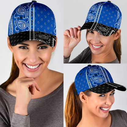Classic Cap - Dk Blue Bandana Style V3