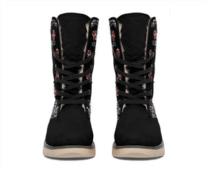 Women's Winter Boots - Black Bandana 3