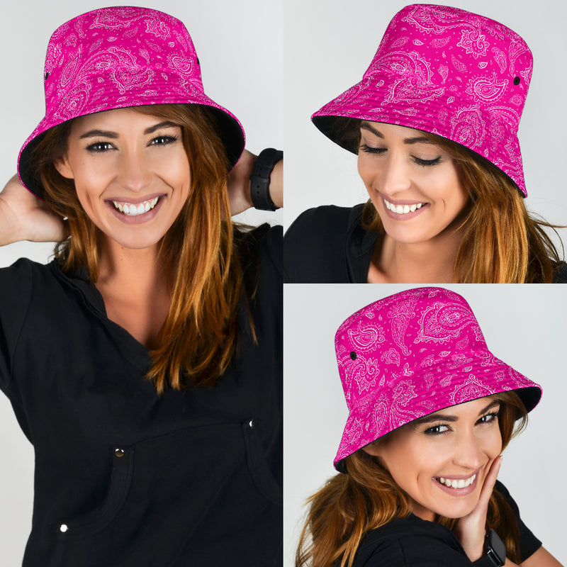 pretty pink bucket hat