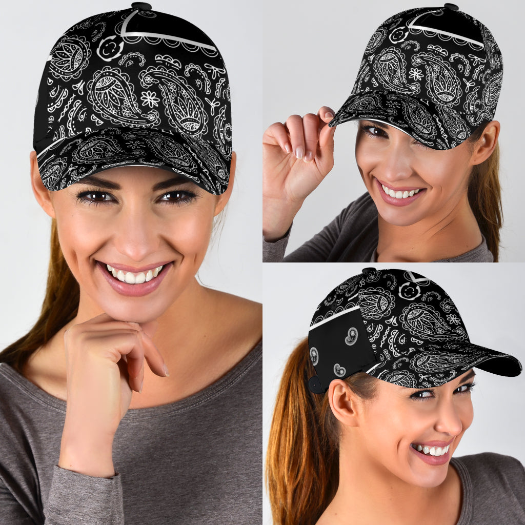 Classic Cap - Black on White