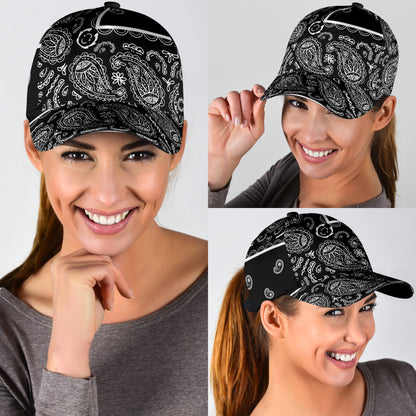 Classic Cap - Black on White