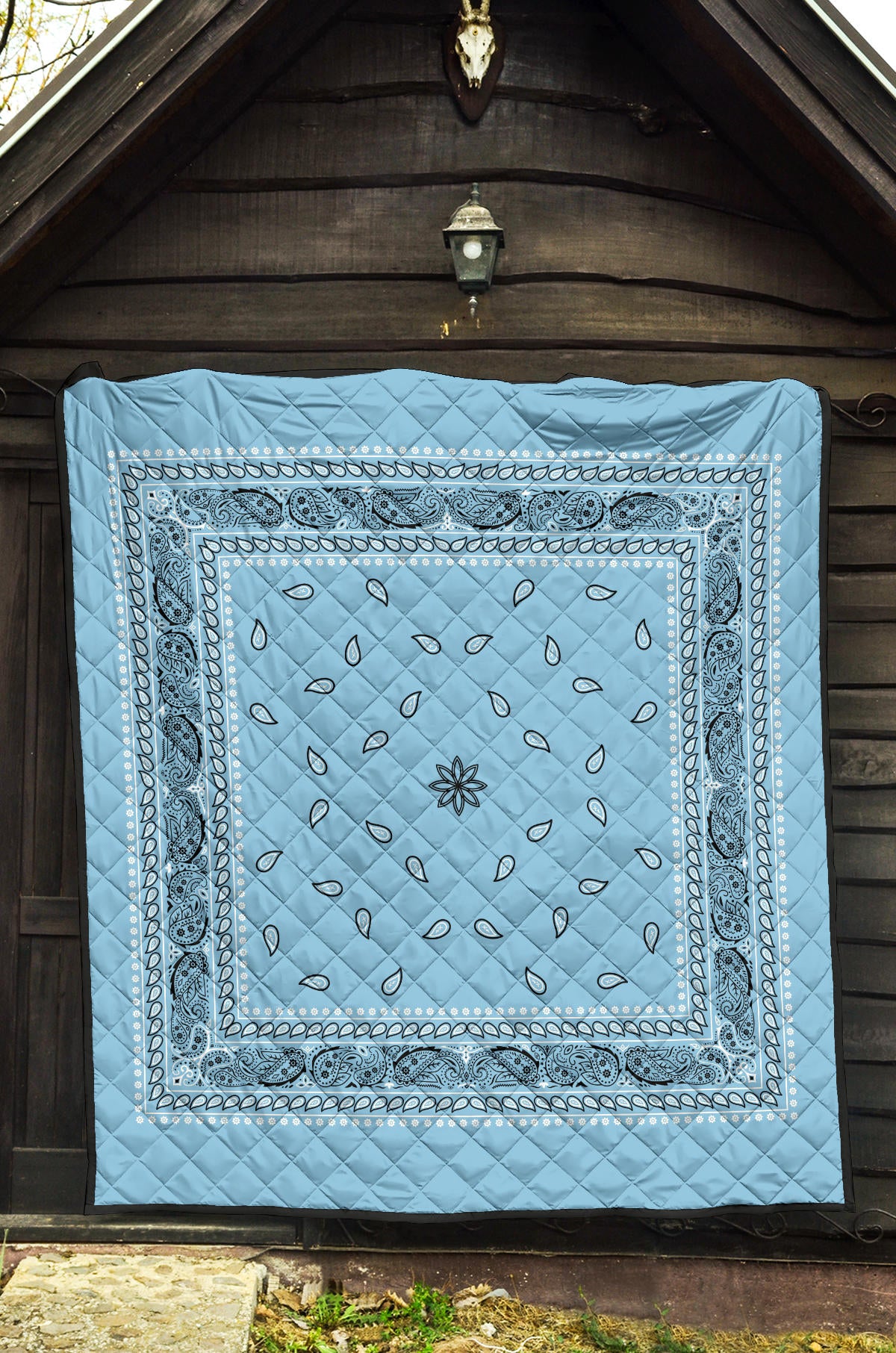 Quilt 4 - Lt Blue Bandana Quilt