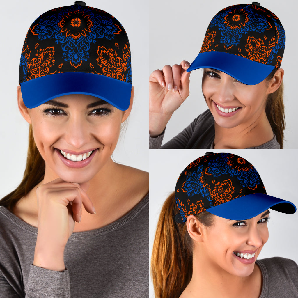 Classic Cap 3 Black, Cobalt, Orange Cobalt Bill