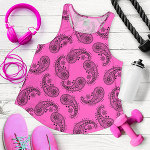 Women's Racerback Tank - Swirl Pink/Black