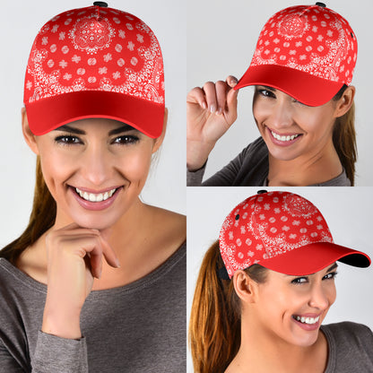 Classic Cap - 2-  Red and White