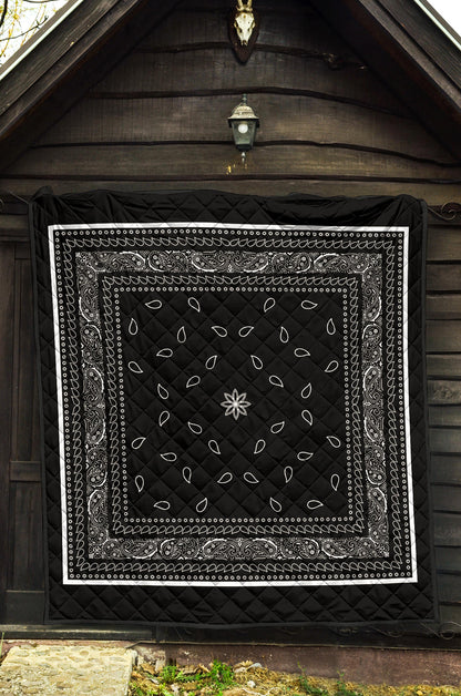 Quilt 4 Black White Bandana Quilt