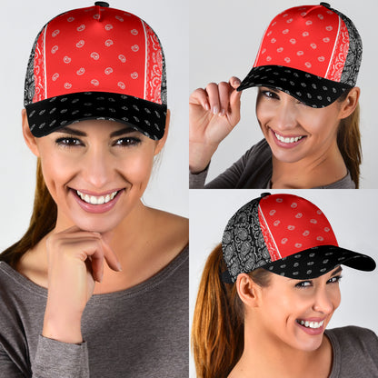 Classic Cap - Black Red and White