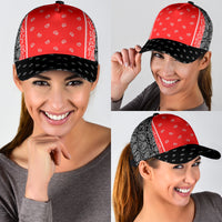Classic Cap - Black Red and White