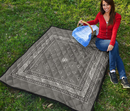 Quilt 4 Gray Bandana Quilt