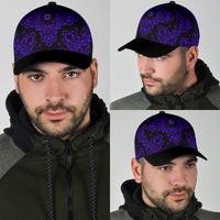 Classic Cap 3 Violet Black Bandana w Black Bill