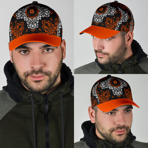 Classic Cap 3 Orange White Black Orange Bill