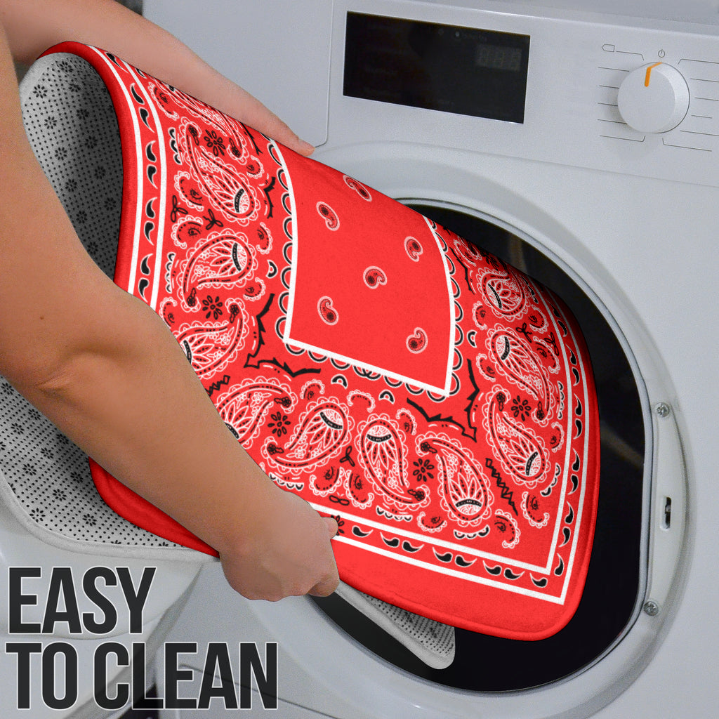 Bathroom Set - OG Red Bandana 3 Pieces