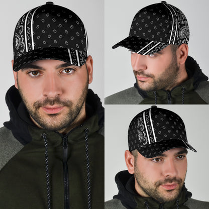 Classic Cap - White on Black Offset