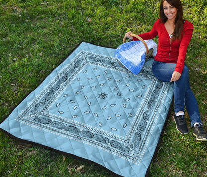 Quilt 4 - Lt Blue Bandana Quilt